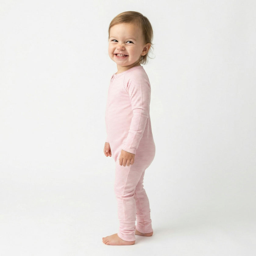 Peony Stripe Bamboo Sleeper