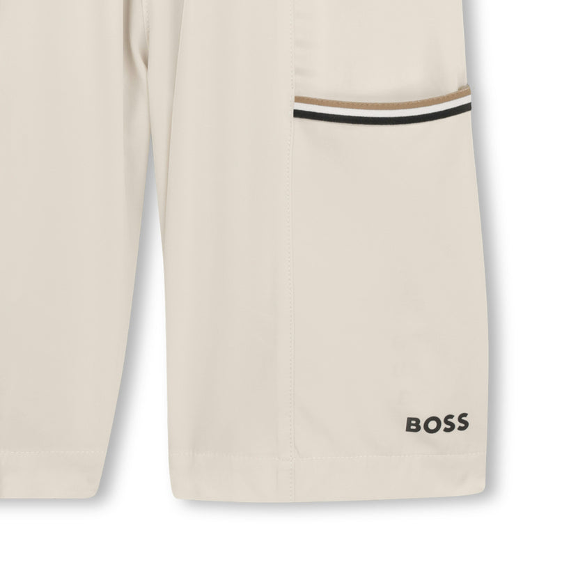 Beige Lightweight Hooded Set