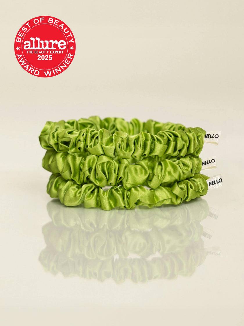 Sage Silk Scrunchies