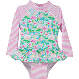 UPF 50+ Alissa Infant Ruffle Rash Guard Swimsuit - New