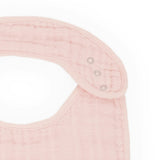 Cotton Muslin Classic Bib 3 Pack - Light Pink