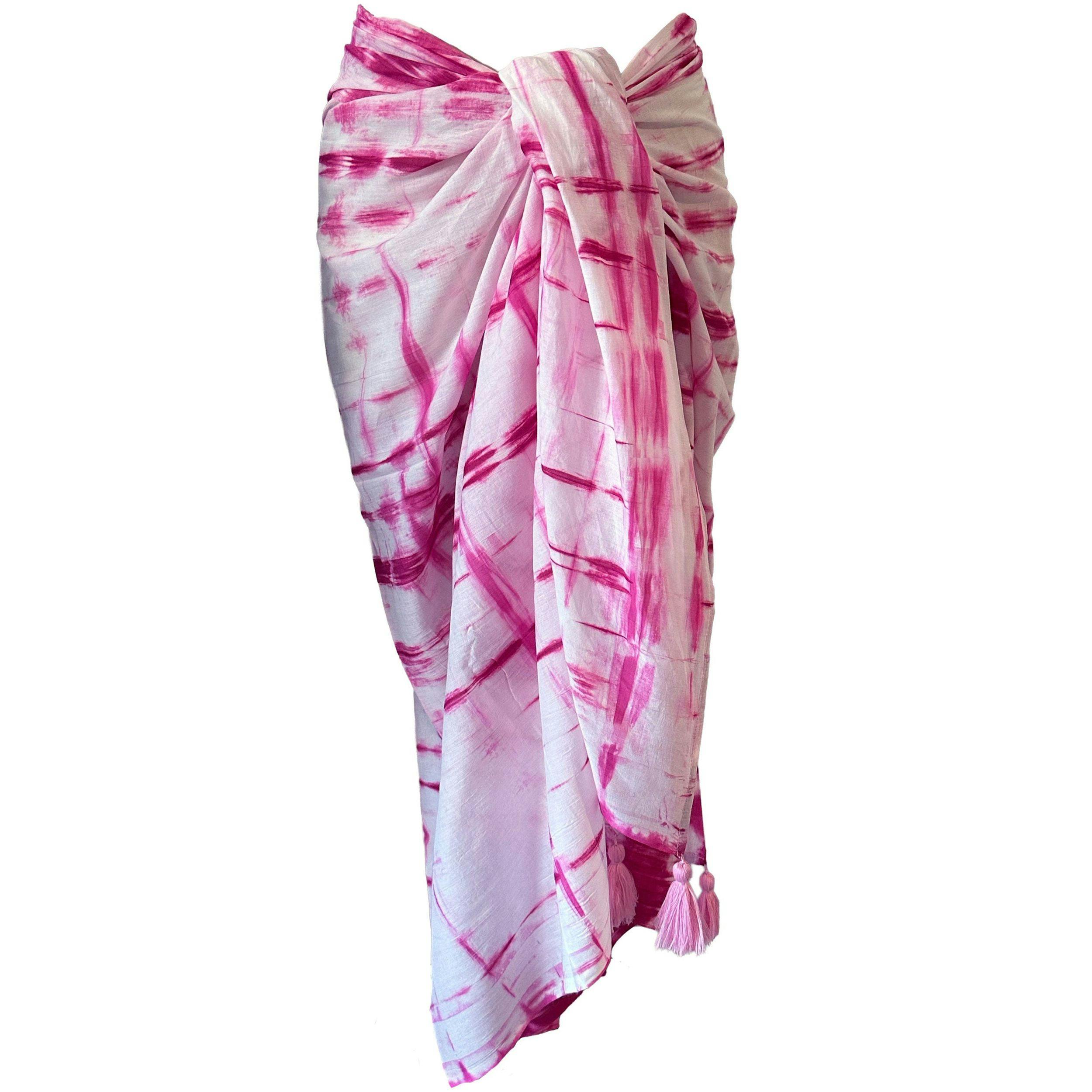 Cotton Saline Pareo Hibiscus Shibori, Hibiscus Shibori
