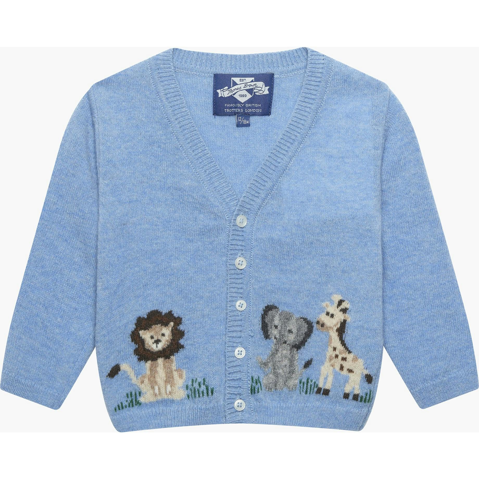 Baby Augustus Lion & Friends Cardigan