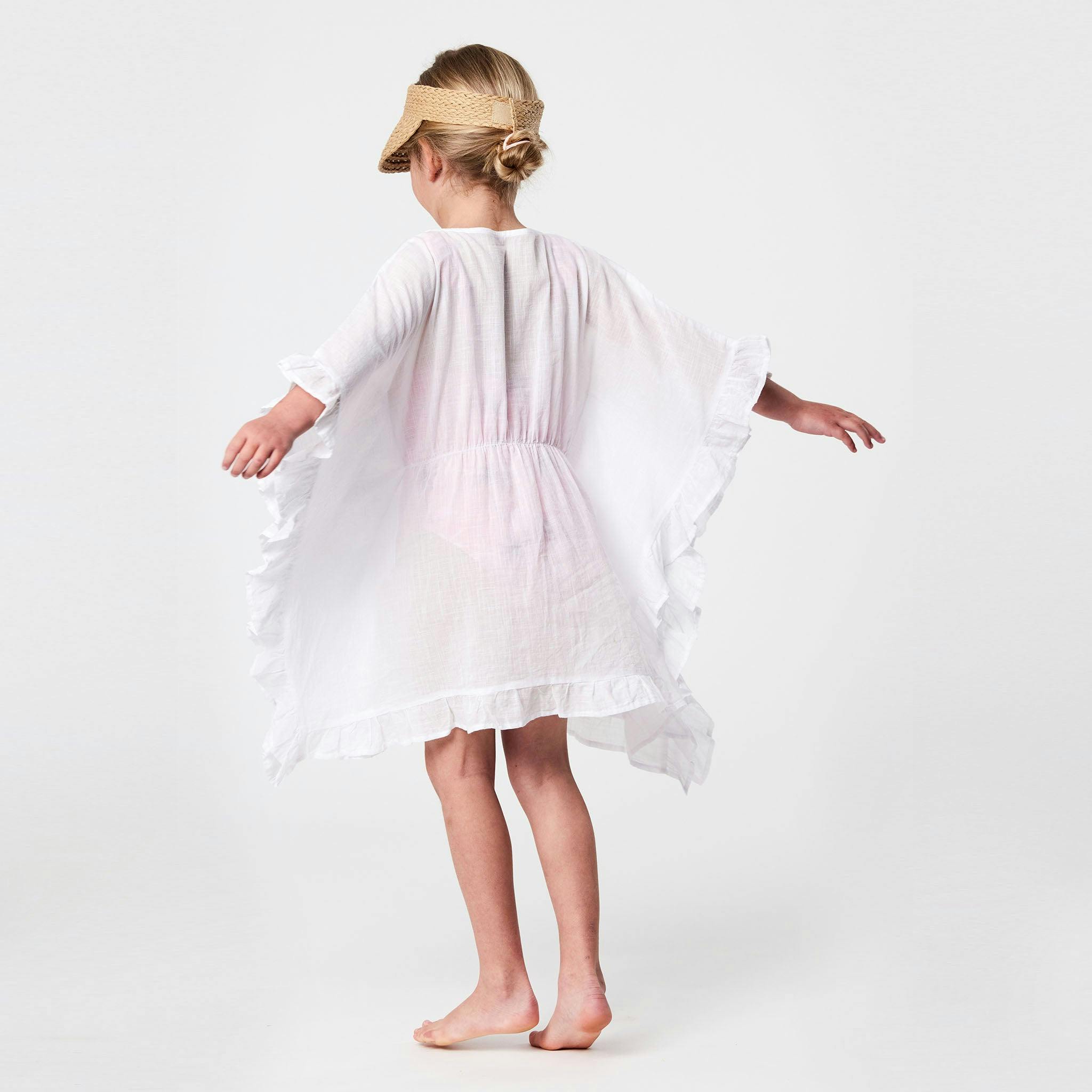 White Frilled Cover Up