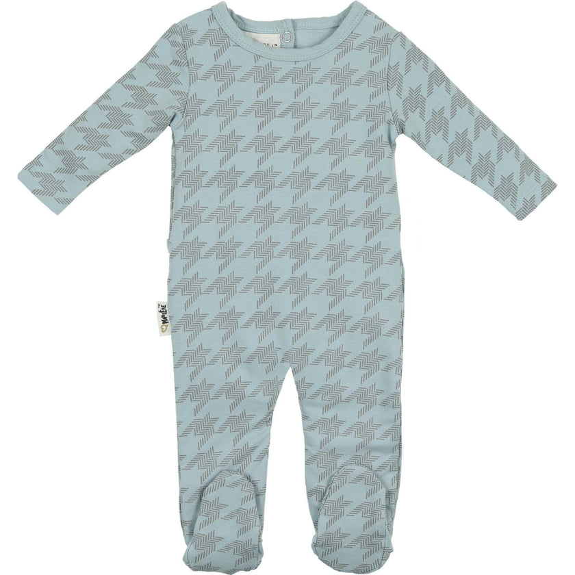 Houndstooth Long Sleeve Footie