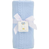 Blue Knit Blanket