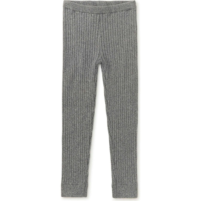 Marled Sweater Leggings, Grey