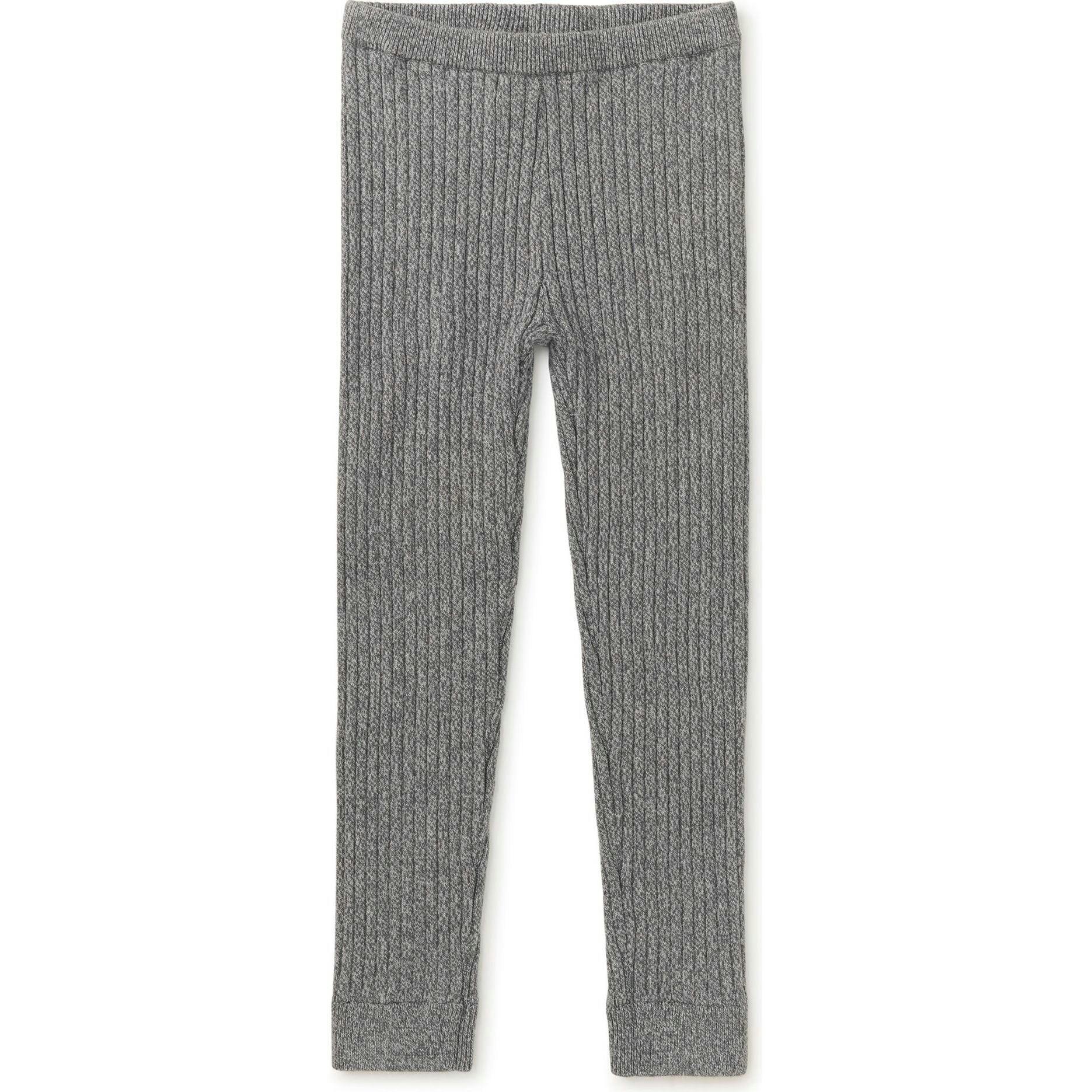 Marled Sweater Leggings, Grey