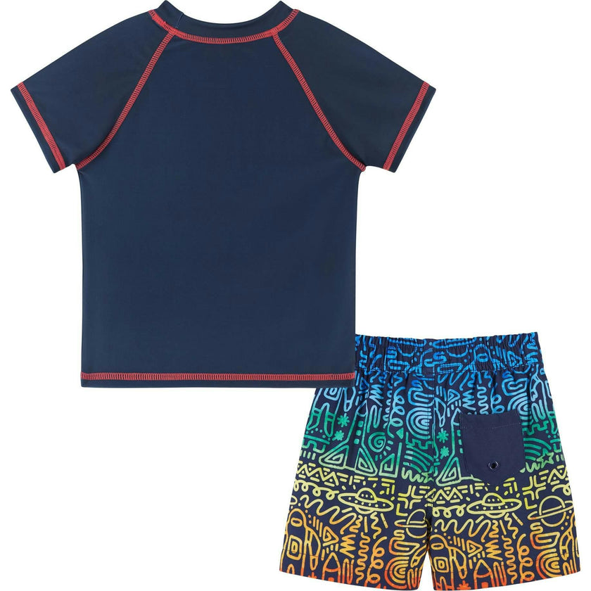 Short Sleeve Rocket Rashguard Swim Set