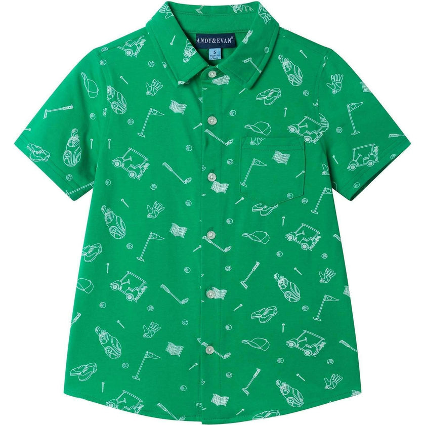Boys Knit Buttondown | Gone Golfing