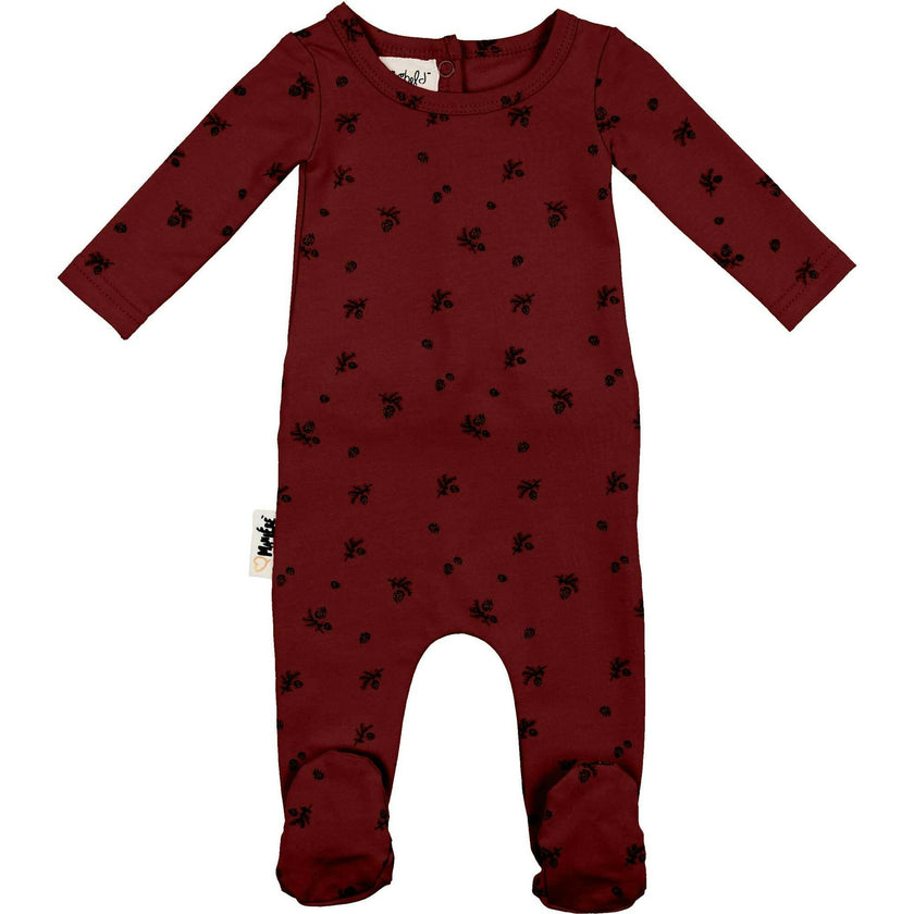 Pine Cone Print Footie