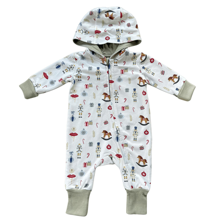 Baby Boy Terry Zip Romper