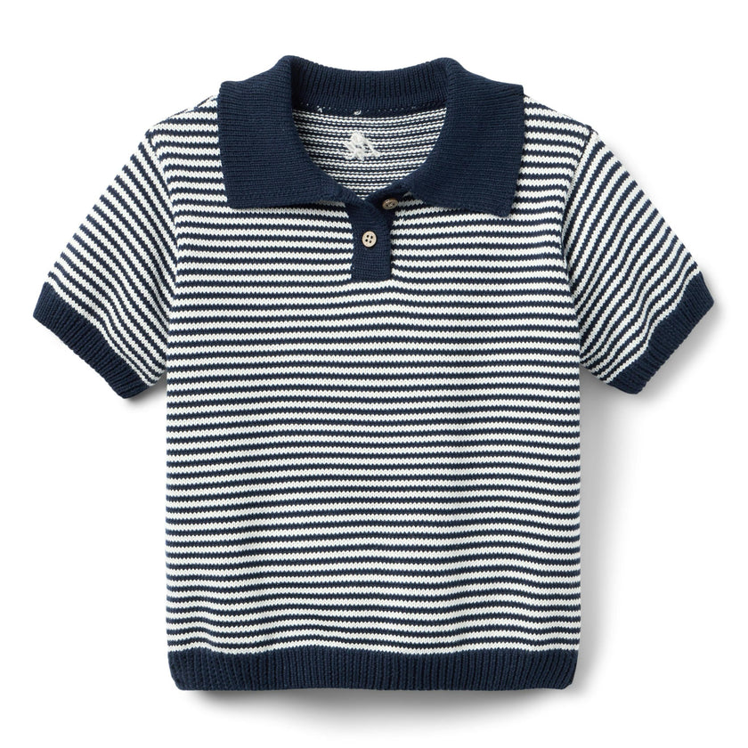 Sterling Short Sleeve Sweater - Navy