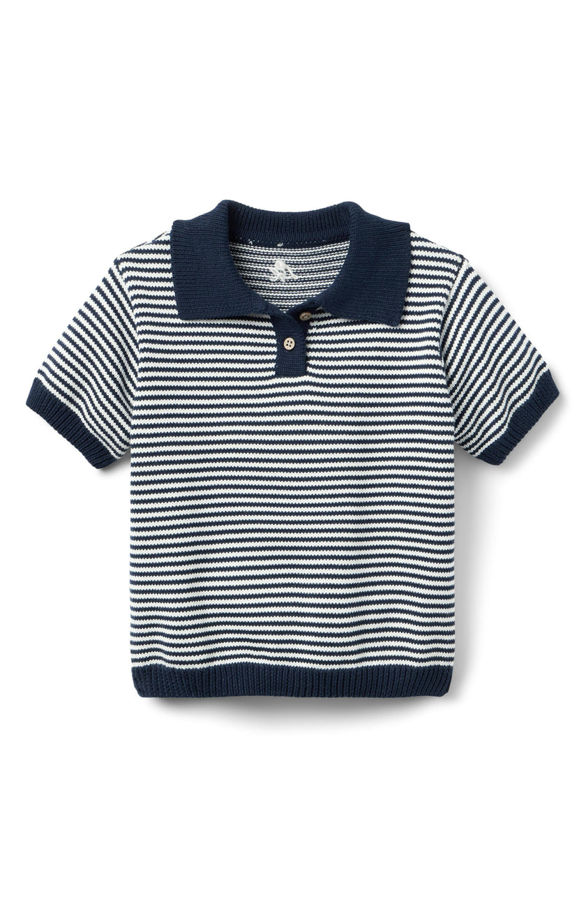 Sterling Short Sleeve Sweater - Navy