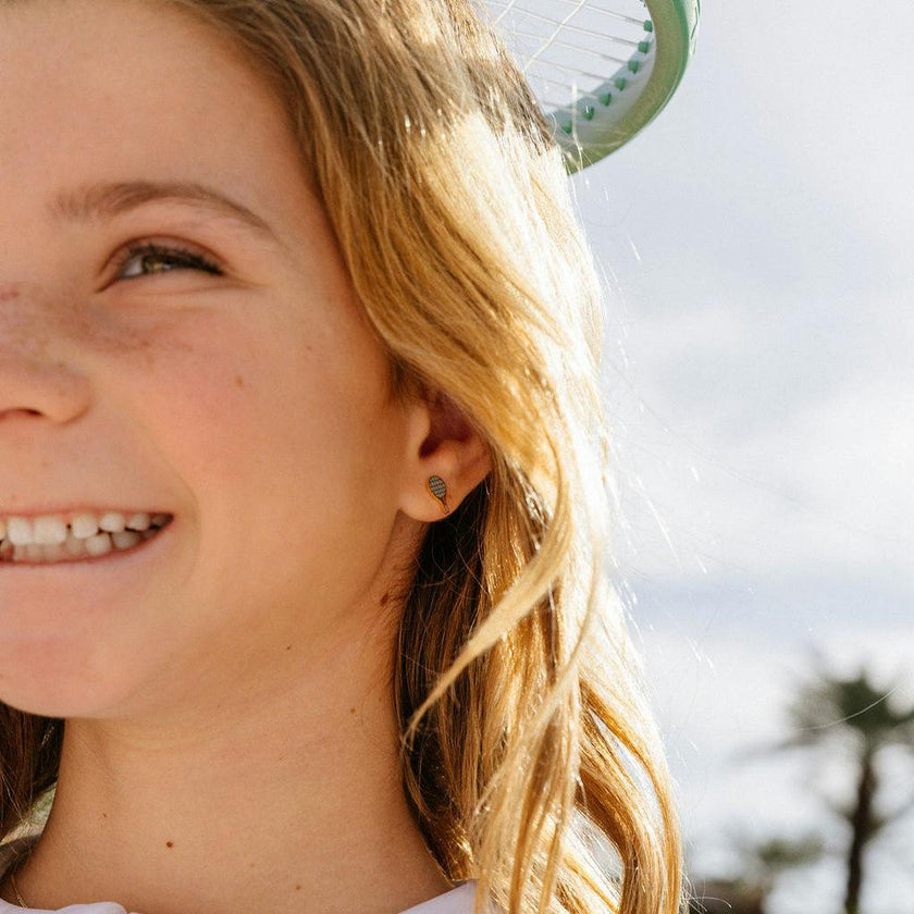 Tennis Racquet Stud Earrings