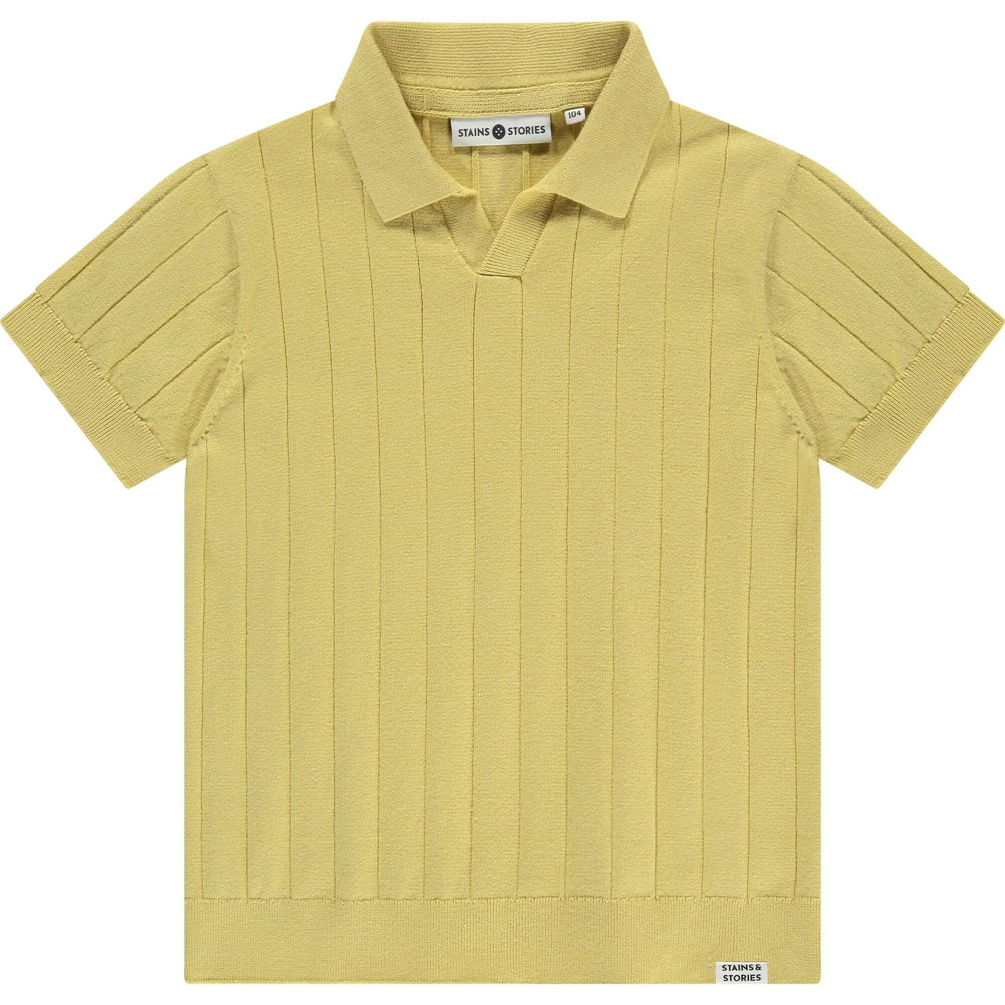 Ribbed Short Sleeve Polo