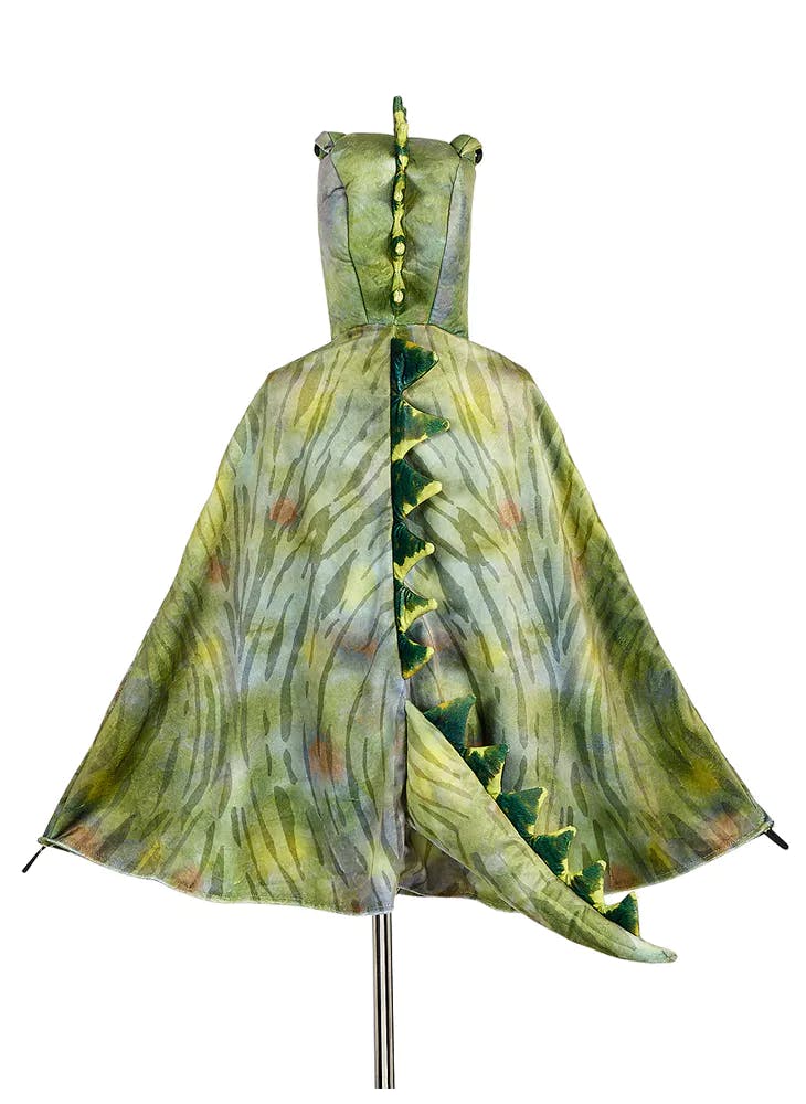 T Rex Green Cape (Sz 4-7 Yrs)