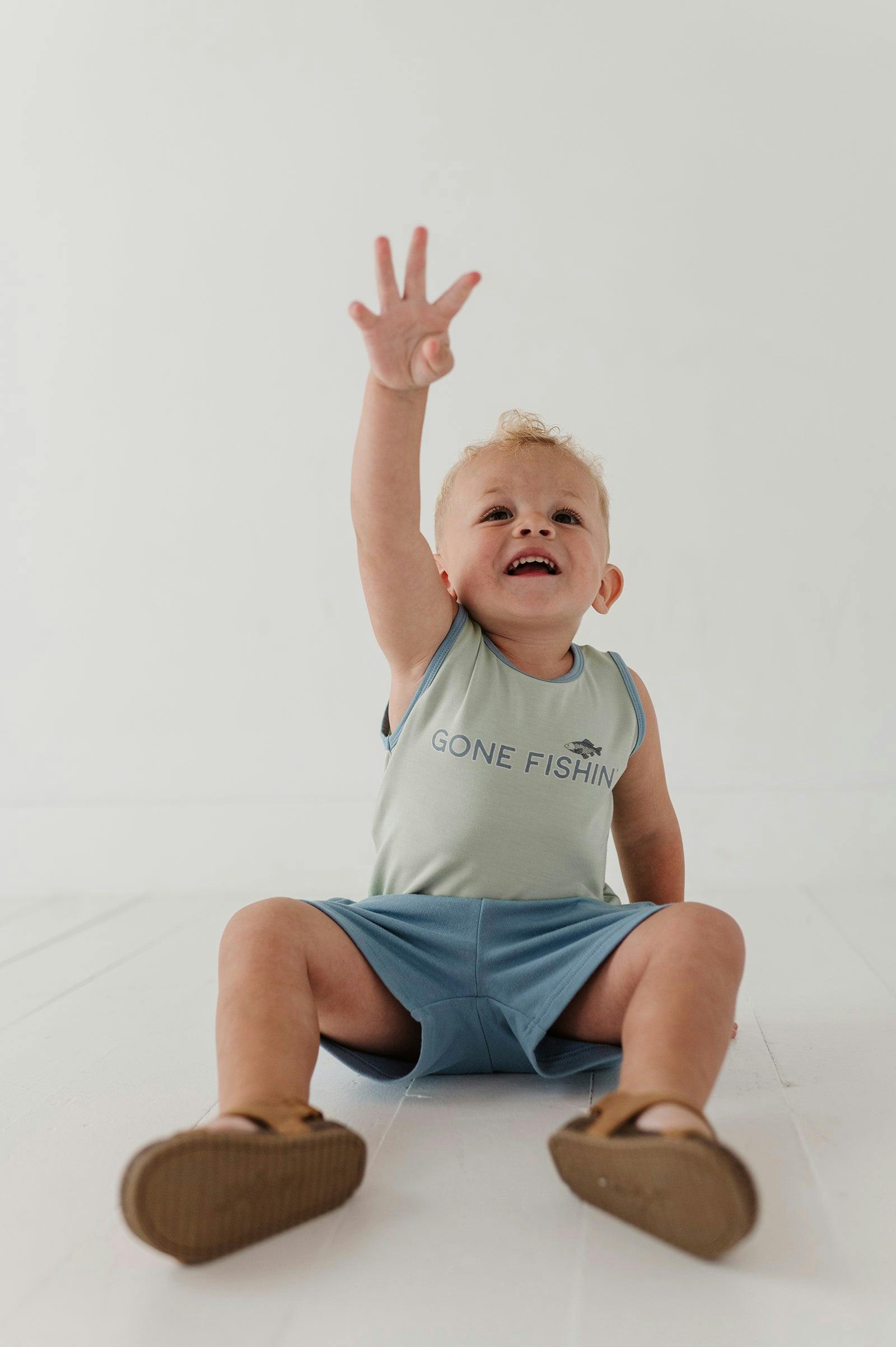 Boys Tank Top in Gone Fishin'