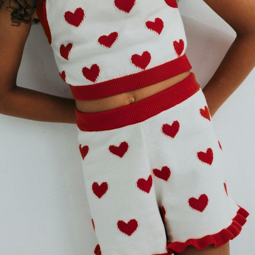 Maqui Short Hearts Jacquard
