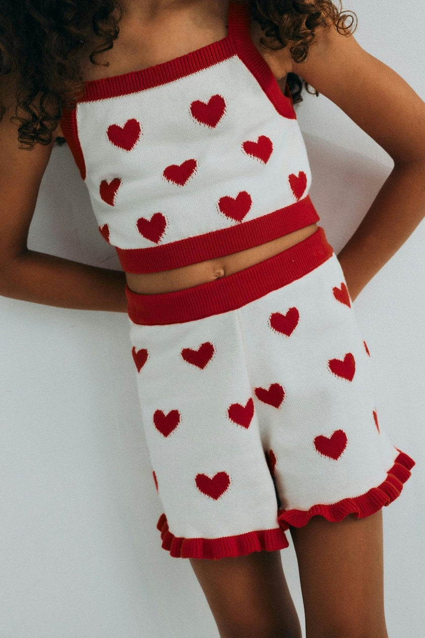 Maqui Top Hearts Jacquard