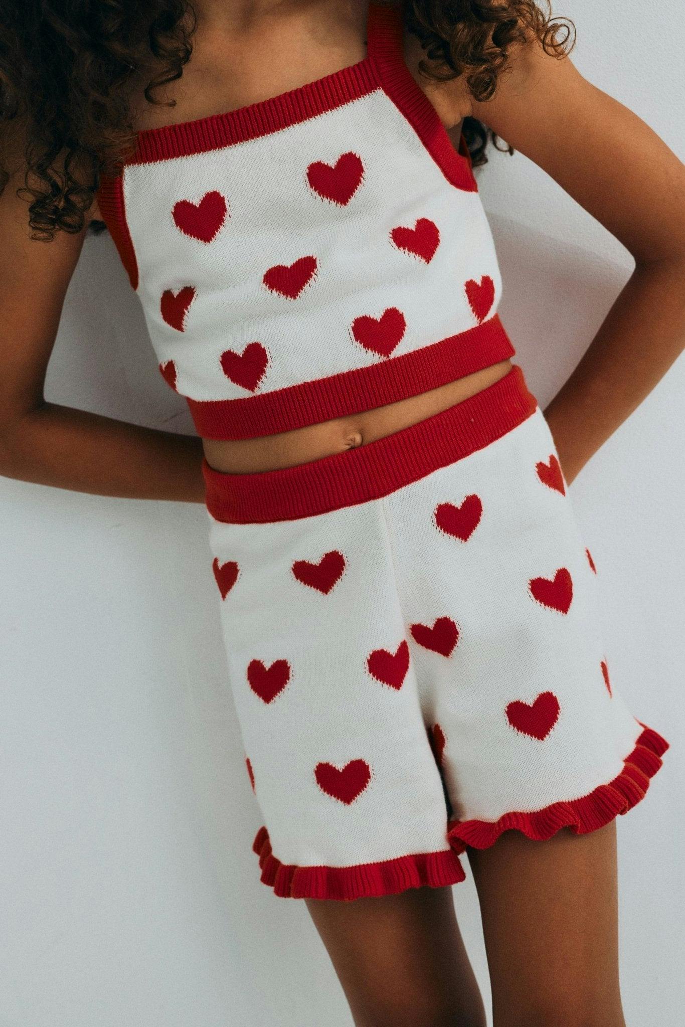 Maqui Top Hearts Jacquard