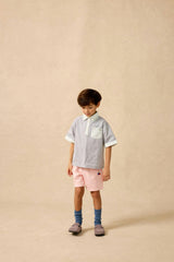 Embroidered Plaid Polo