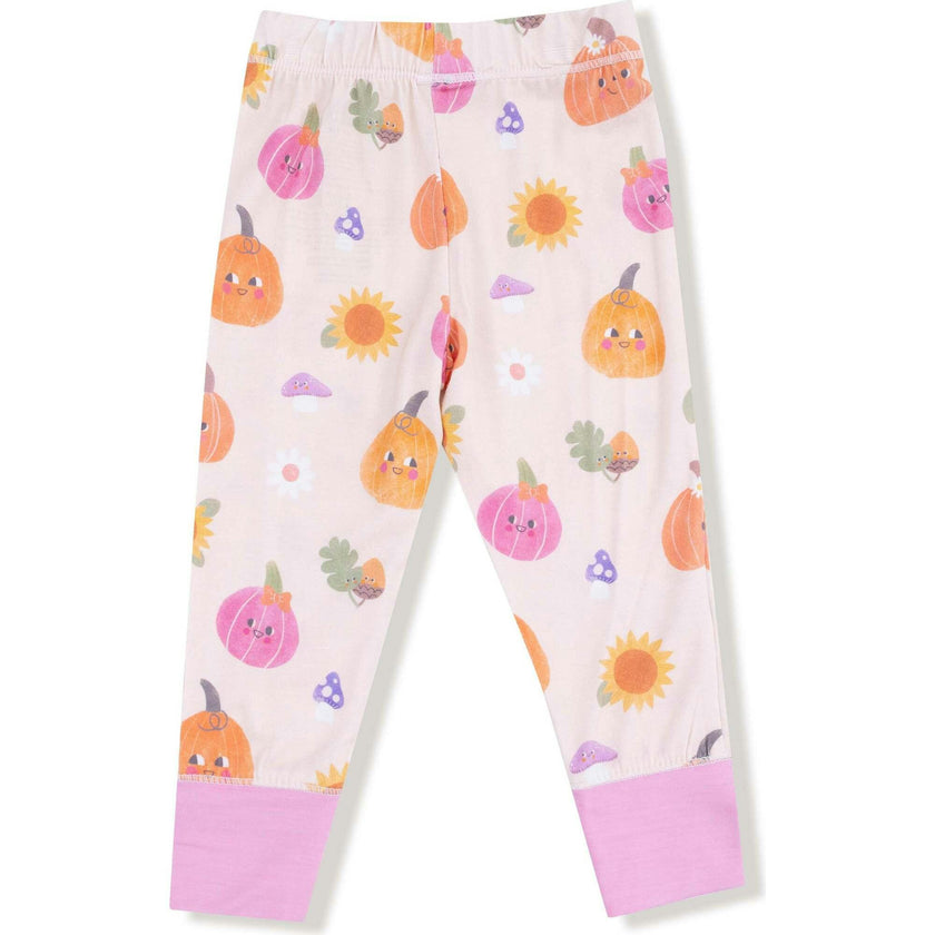 Autumn Pumpkins - Pink - Long Sleeve Loungewear Set