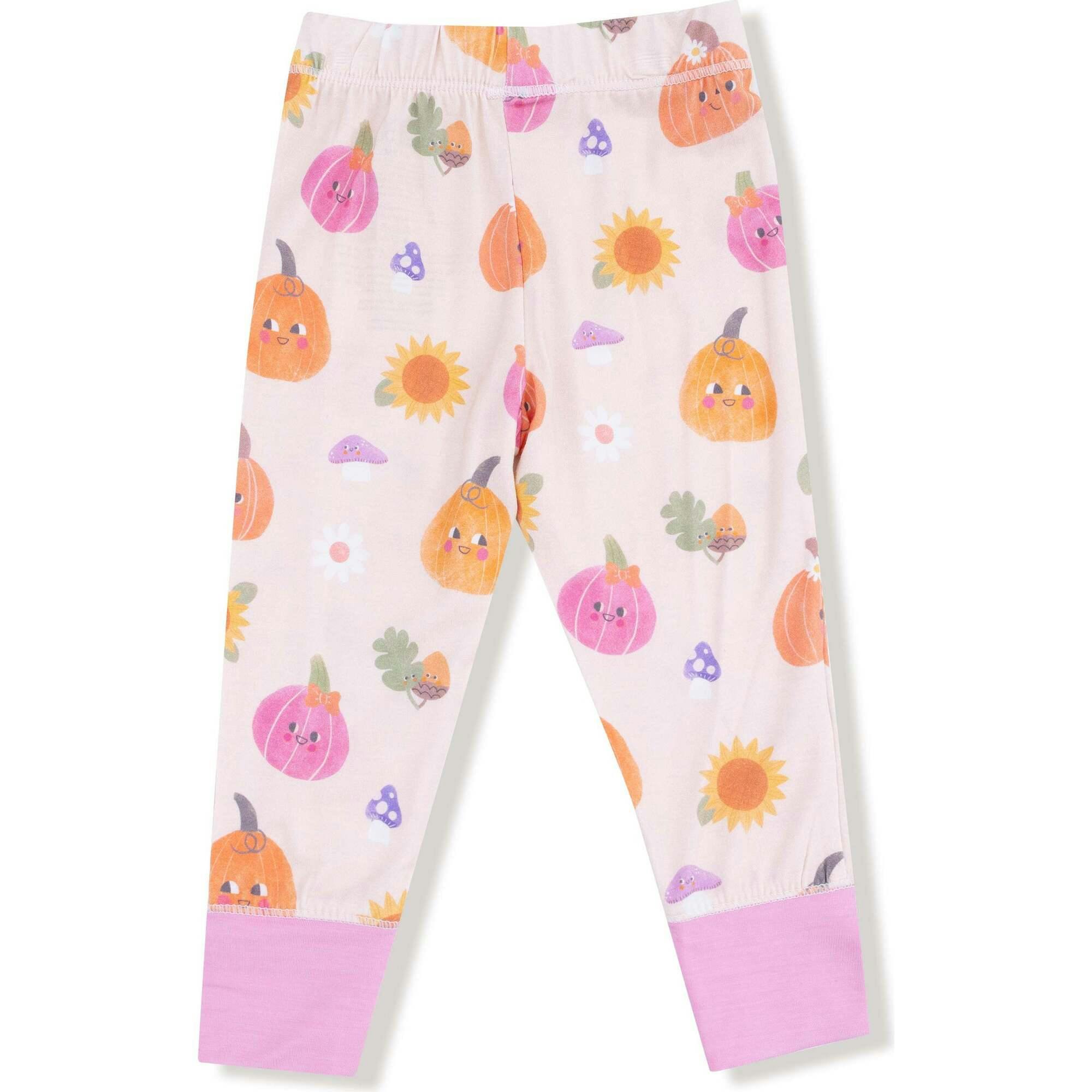 Autumn Pumpkins - Pink - Long Sleeve Loungewear Set