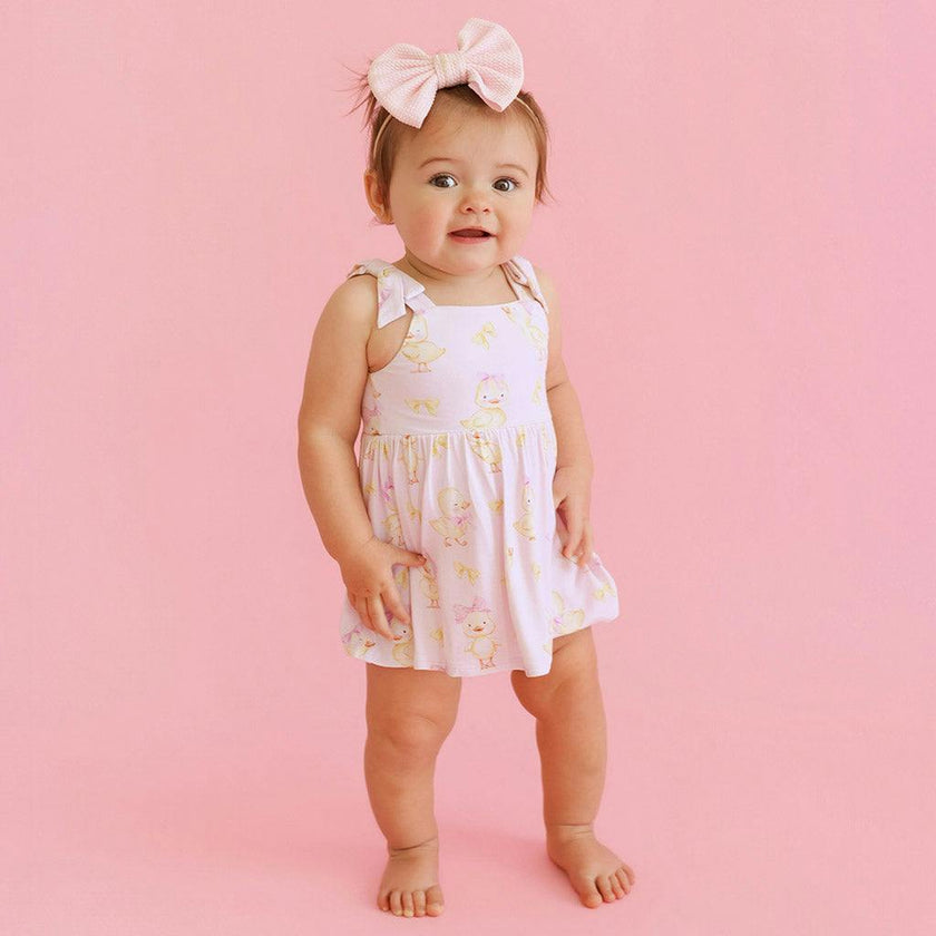 Edwina Bow Babydoll Bodysuit Dress