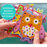 Buddy & Barney: Alphabet Lacing Cards - 52pc
