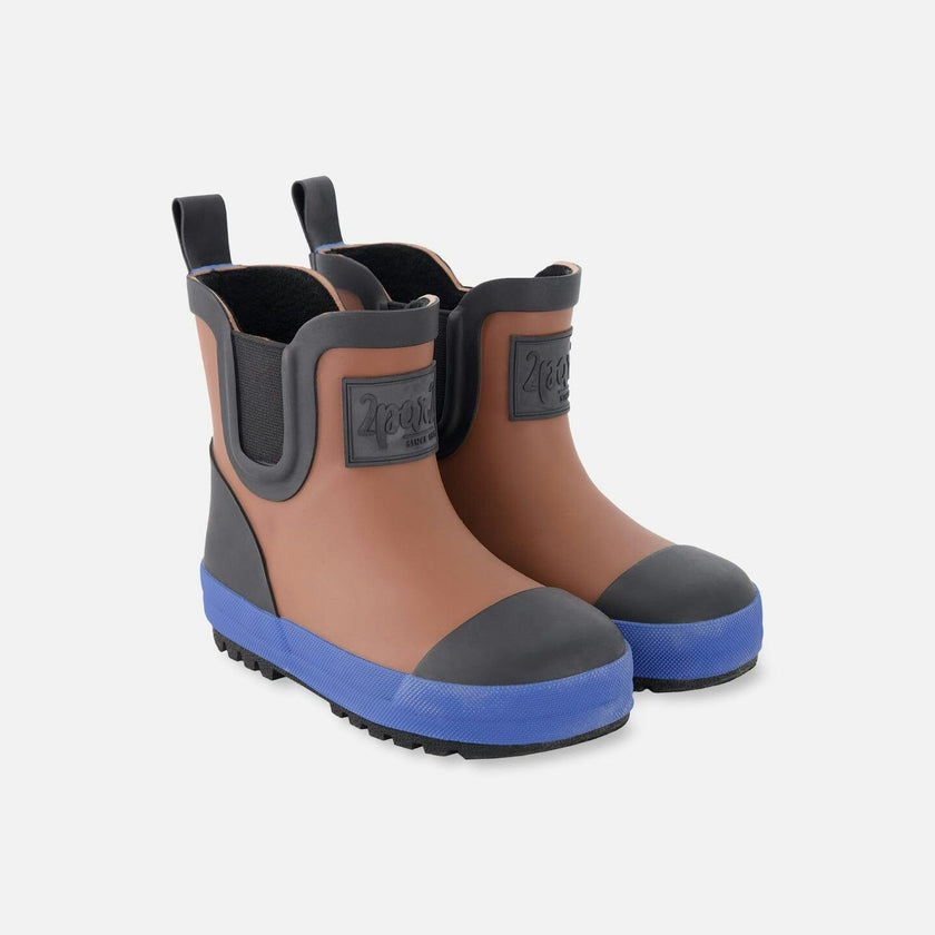 Short Rain Boots In Natural Rubber