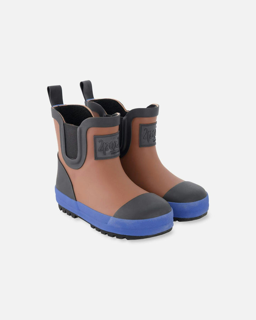 Short Rain Boots In Natural Rubber