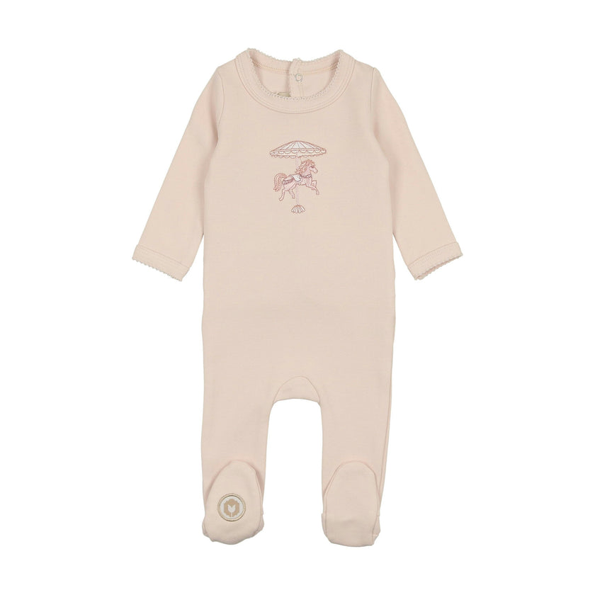 Prancing Footie Barely Pink