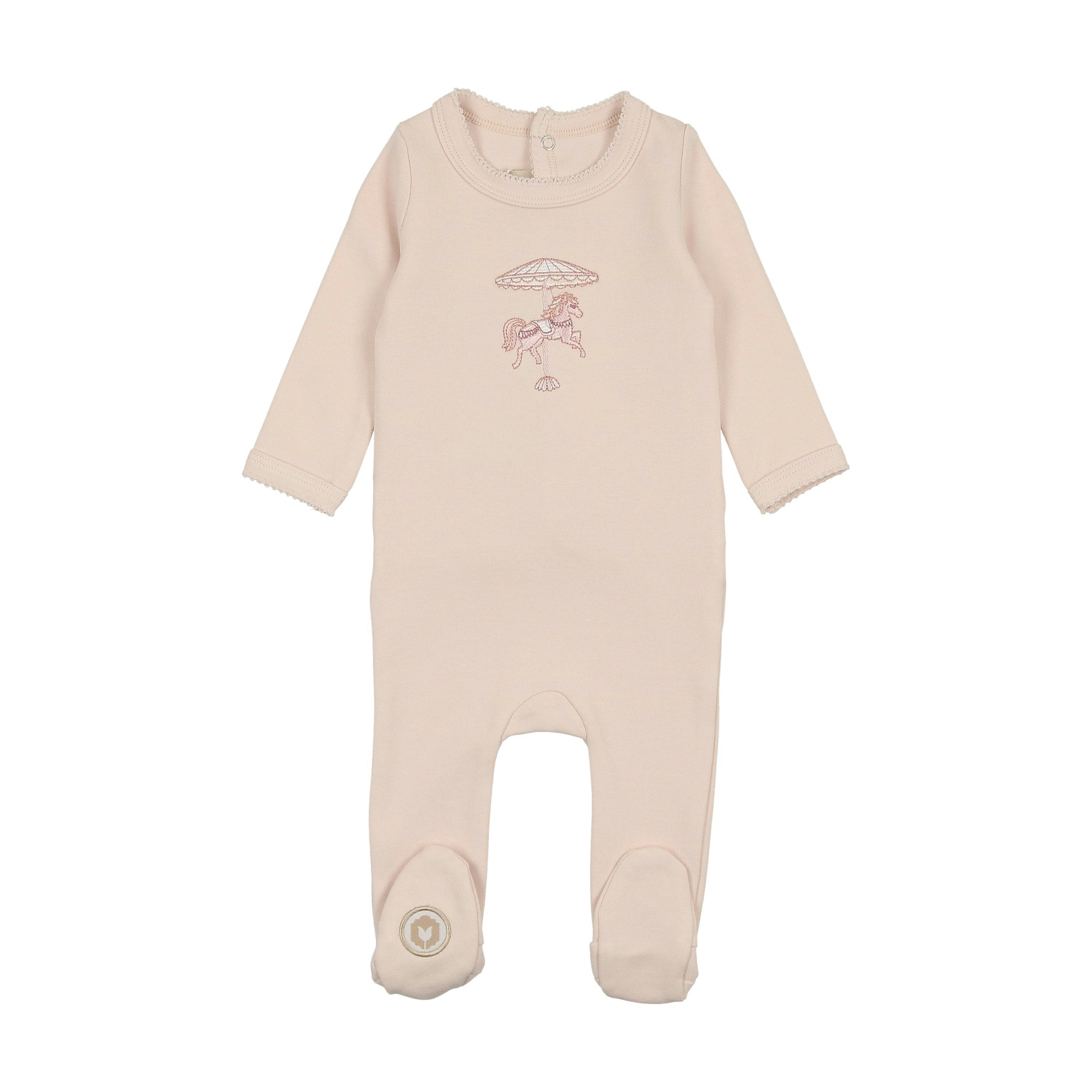 Prancing Footie Barely Pink