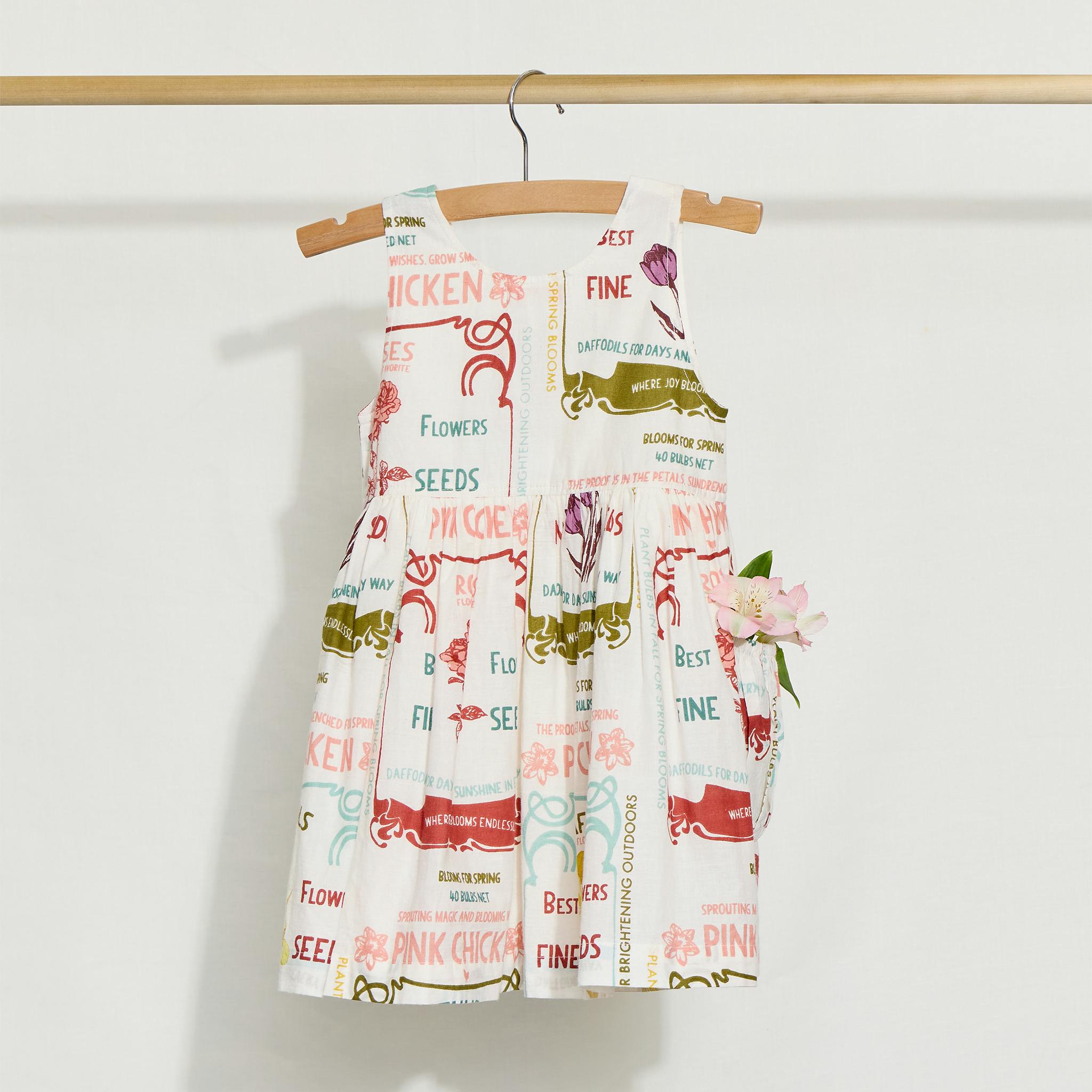 Girls Laura Dress - Flower Seeds