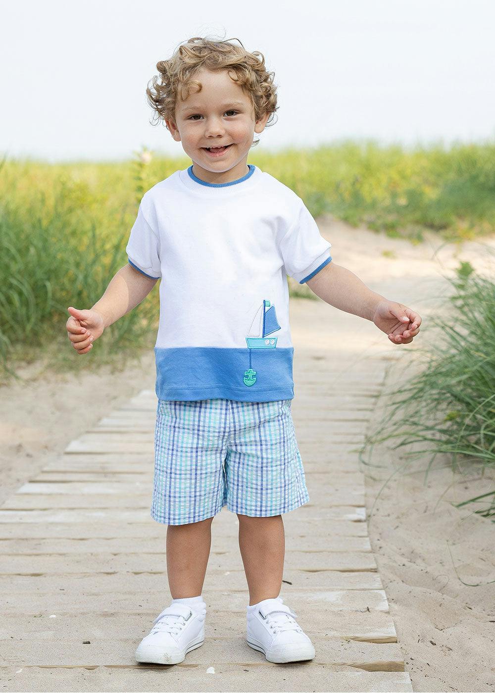 Knit Shirt With Sailboat