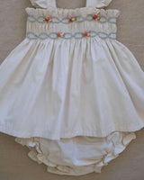 Embroidered Flutter Set in Ivory