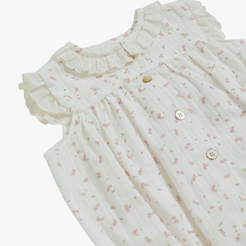 Arabelle Romper Jacquard Pink