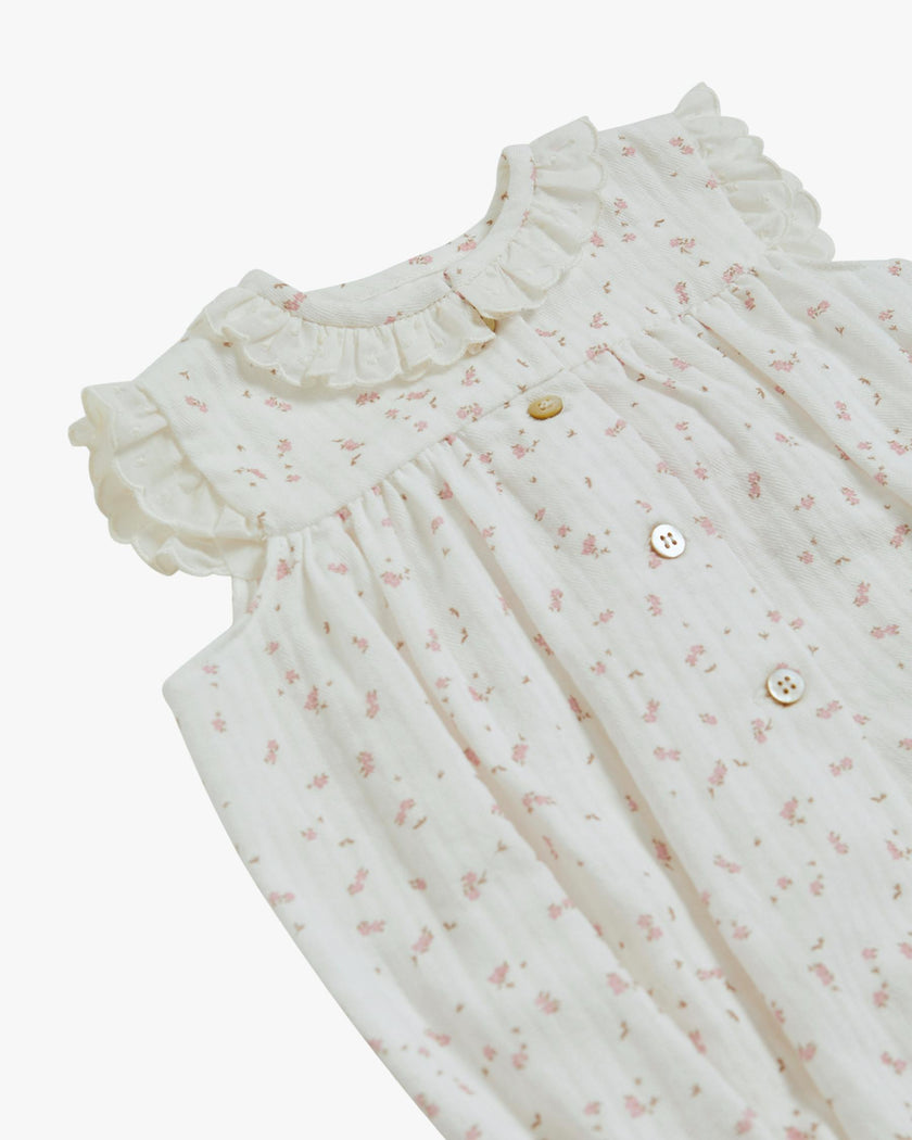 Arabelle Romper Jacquard Pink