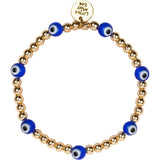 Dainty Bracelet With Evil Eye Accent Charm