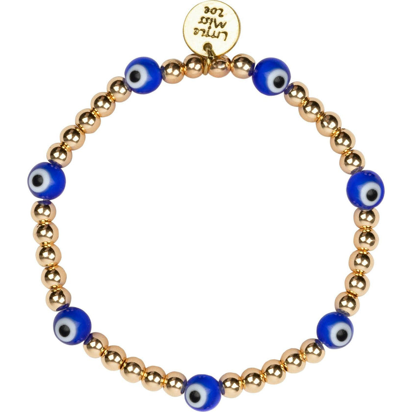 Dainty Bracelet With Evil Eye Accent Charm