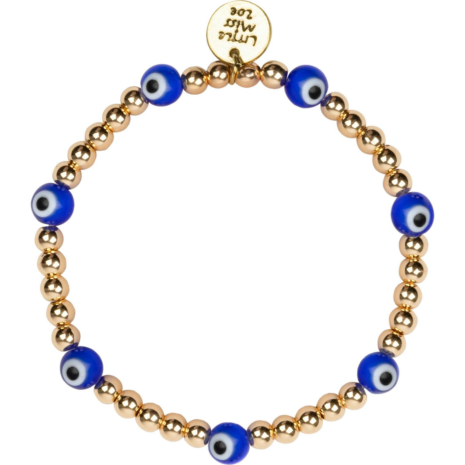 Dainty Bracelet With Evil Eye Accent Charm