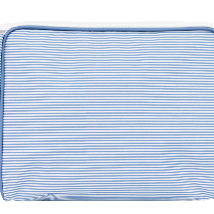 The Go Bag in Navy Mini Stripe