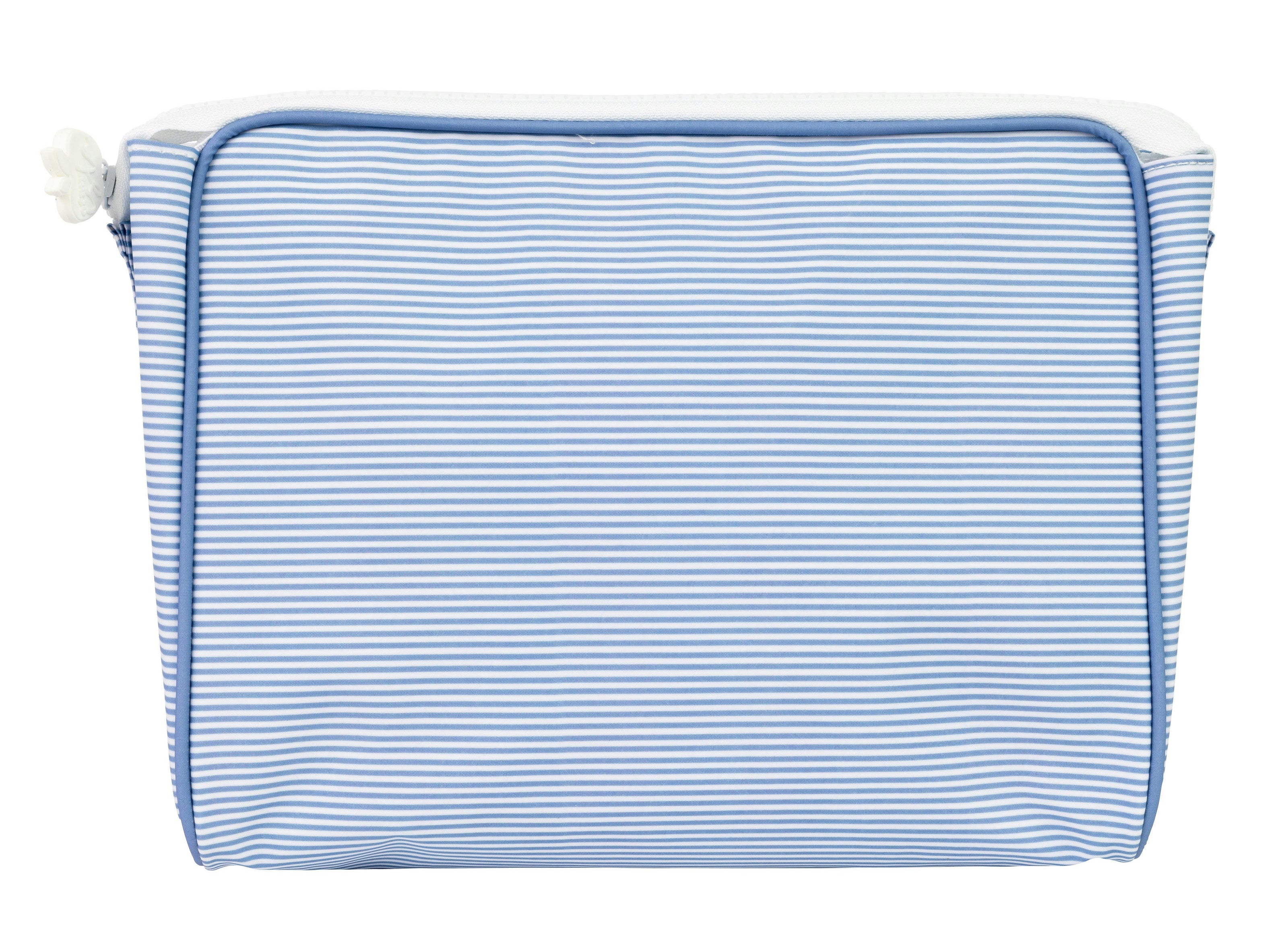 The Go Bag in Navy Mini Stripe