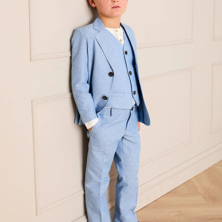 Plain Trousers in Sky Blue (4- 10yrs)