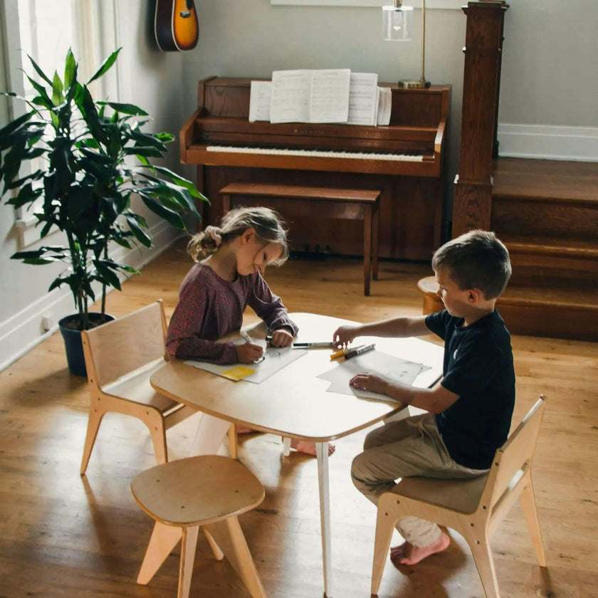 Wooden Rounded Square Activity Table