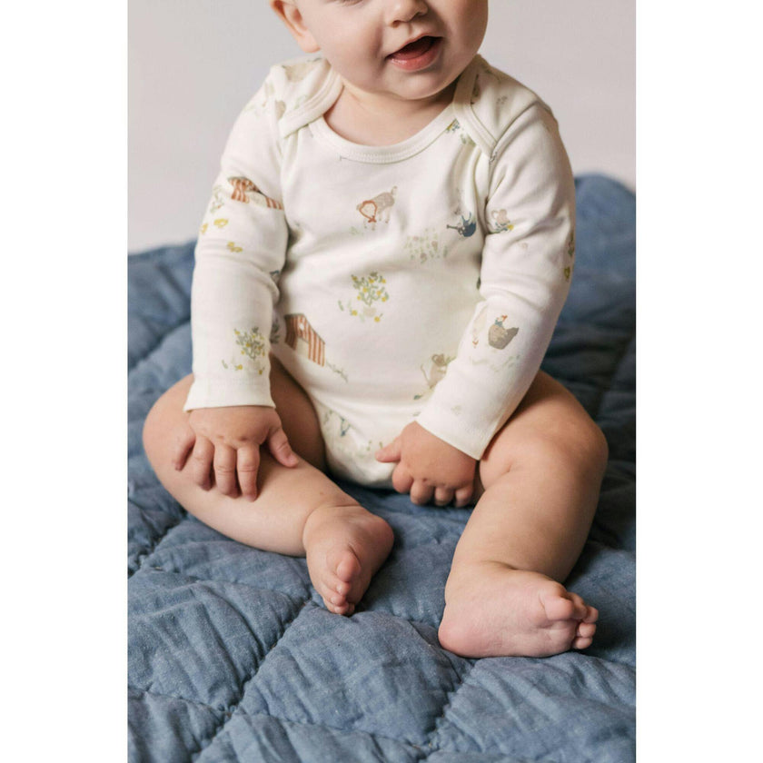 Lap Shoulder One-Piece, Natural