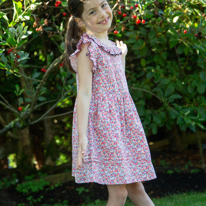 Girls Ana Dress with Ruffles