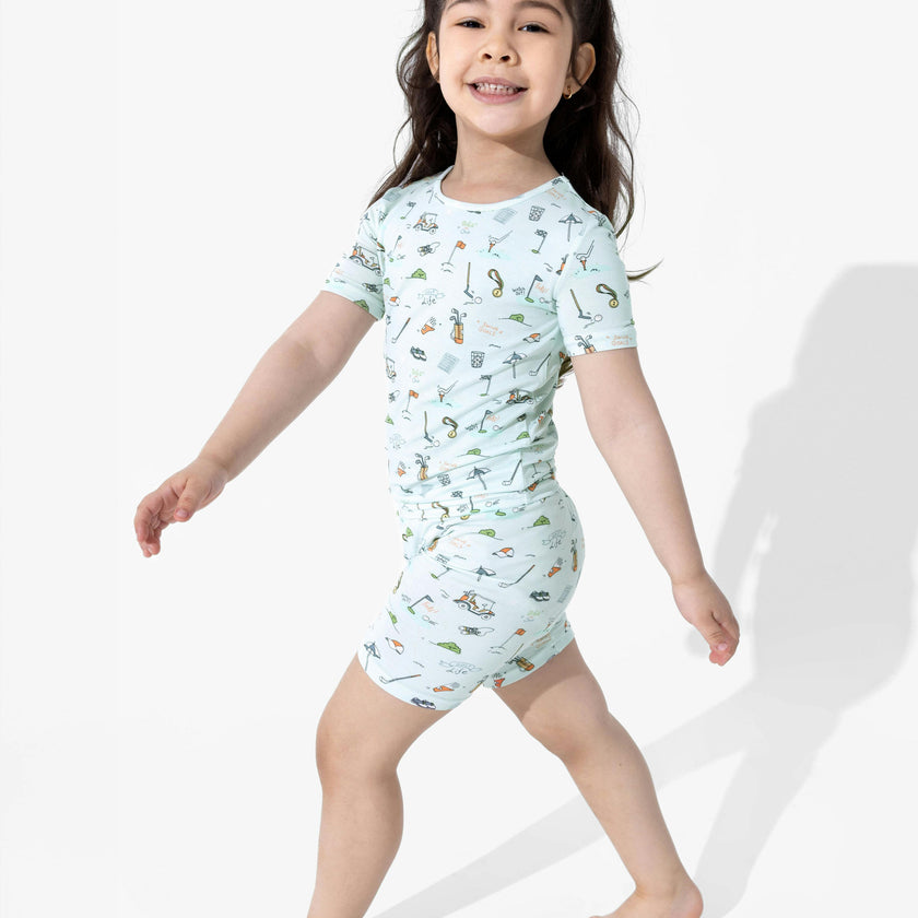 Golf Bamboo Kids Pajama Short Set