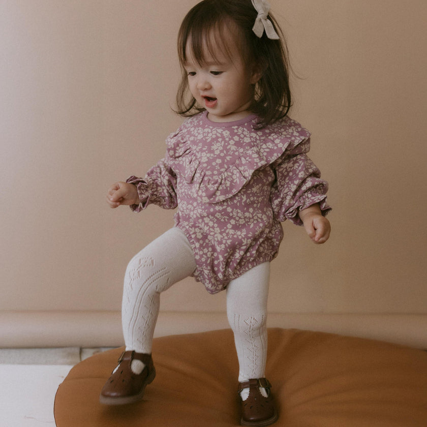 Organic Ruffle Bubble Romper